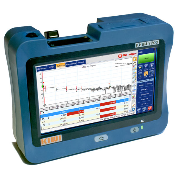 Оптический рефлектометр KIWI-7222 (SM. 1310/1550/1625, 36/34/34dB) с фильтром